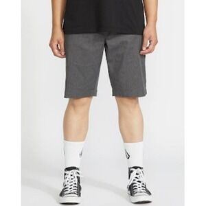 Volcom Men's Frickin Modern‎ Stretch Chino Shorts Charcoal Gray -  Size 44
